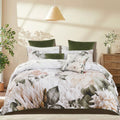 Bianca Giselle Printed Floral Coverlet Set – White Single/Double