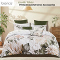 Bianca Giselle Printed Floral Coverlet Set – White Queen/King