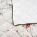 Bianca Giselle Printed Floral Coverlet Set – White Super King