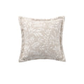 Bianca Ameila Filled Cushion with Jacquard Foliage Design - Stone, 43 x 43cm