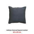 Bianca Hallston Charcoal Cotton Jacquard Filled Cushion – 43 x 43cm