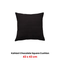 Bianca Kahlani Chocolate Waffle Filled Cushion – 43 x 43cm