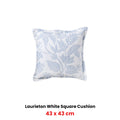 Bianca Laurieton Square Filled Cushion – White 43 x 43cm