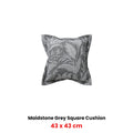 Bianca Maidstone Grey Floral Cushion 43 x 43cm - Luxurious Jacquard - SuperSaverAU - view 2