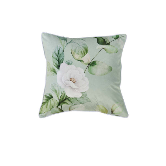 Bianca Salisbury Sage Floral Cushion 43 x 43cm - Nature-Inspired Elegance