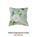Bianca Salisbury Sage Floral Cushion 43 x 43cm - Nature-Inspired Elegance - SuperSaverAU - view 2