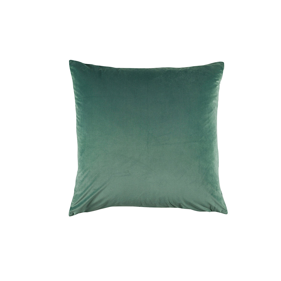 Bianca Vivid Coordinate Velvet Sage Cushion 43 x 43 cm - Solid Colour Design - SuperSaverAU - view 1