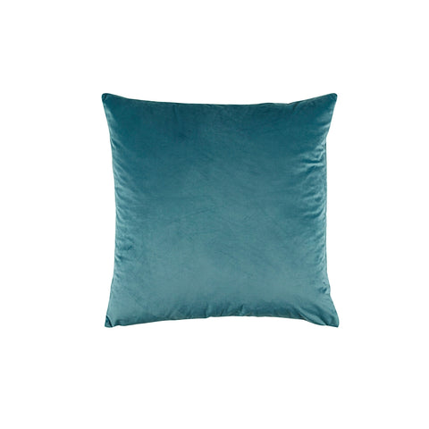 Bianca Vivid Coordinate Velvet Teal Cushion 43 x 43 cm - Solid Colour Tone - SuperSaverAU - view 1