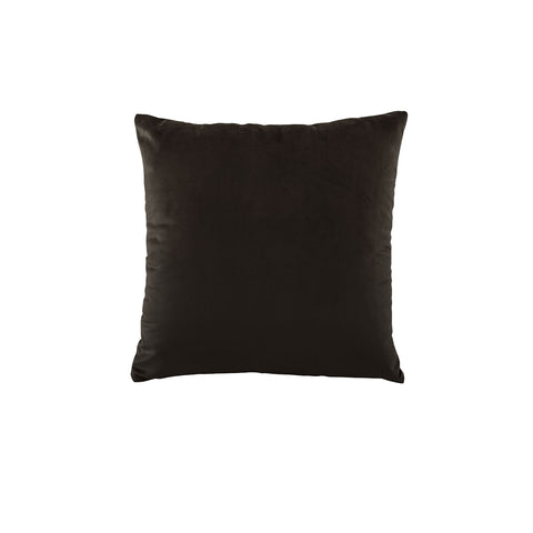 Bianca Vivid Coordinates Velvet Cushion - Chocolate, 43 x 43cm