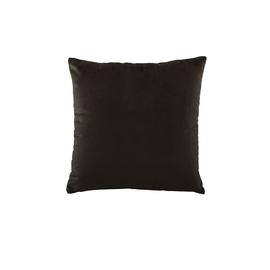 Bianca Vivid Coordinates Velvet Cushion - Chocolate, 43 x 43cm