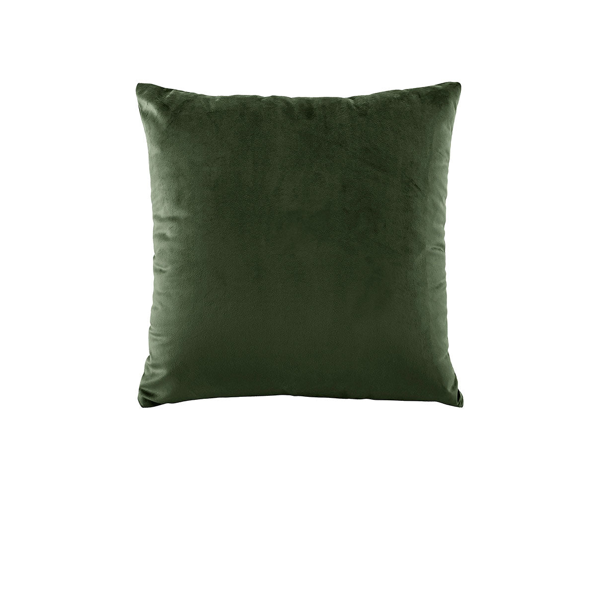 Bianca Forest Green Velvet Cushion - 43 x 43cm, Solid Colour Design - SuperSaverAU - view 1