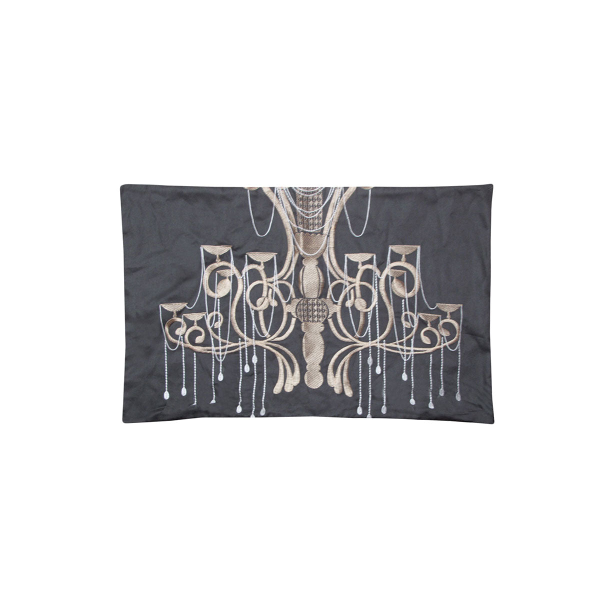 Bianca Maddox Oblong Cushion Cover 45 x 30 cm - Chandelier Embroidery Design - SuperSaverAU - view 1