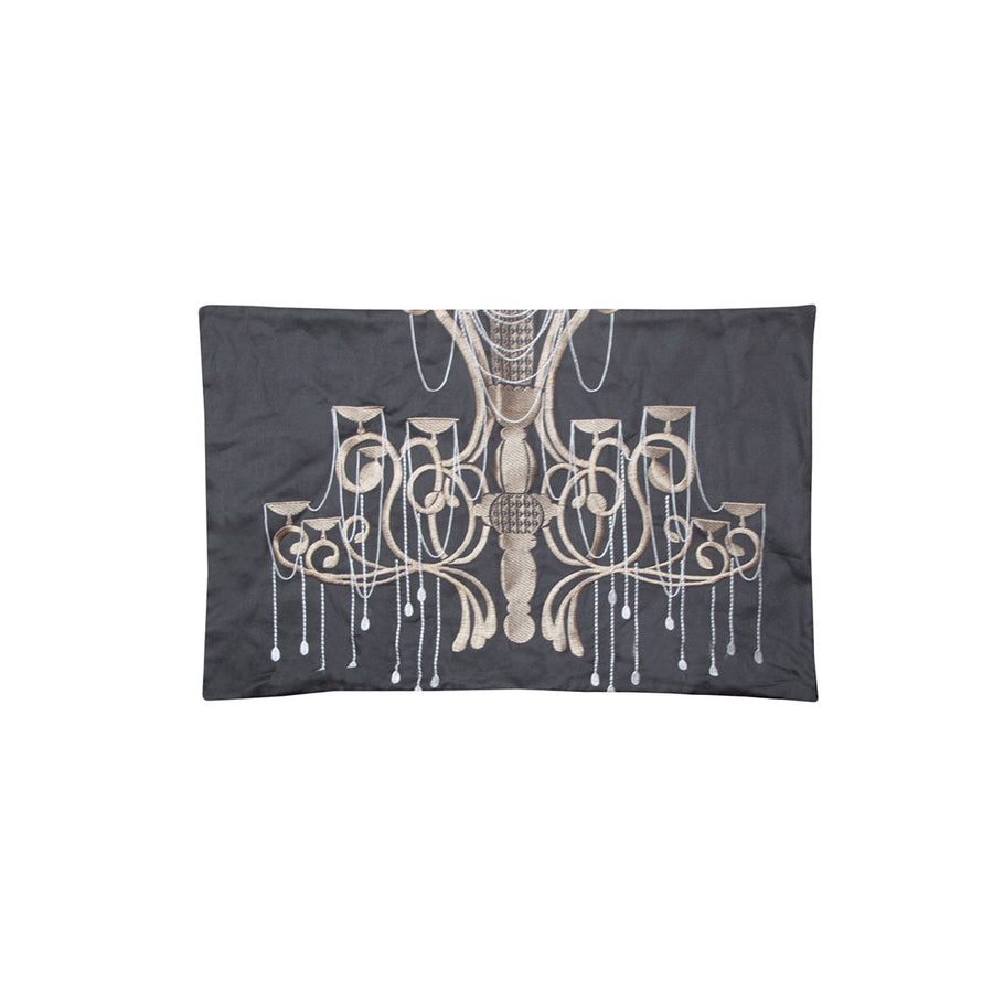 Bianca Maddox Oblong Cushion Cover 45 x 30 cm - Chandelier Embroidery Design - SuperSaverAU - view 1