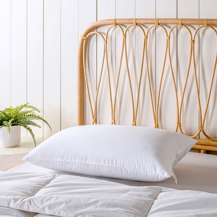 Bianca Natural Sleep Bamboo Blend Medium Profile Pillow 49 x 72 x 18 cm - SuperSaverAU - view 1