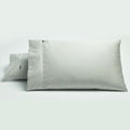 Bianca 500TC Cotton Sateen Standard Pillowcases - Silver, Pair