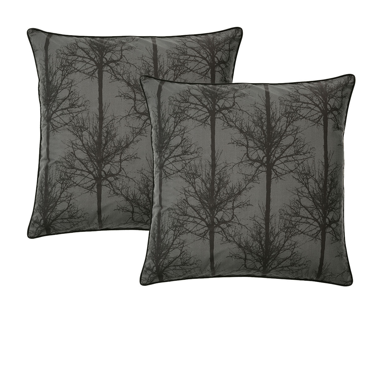 Bianca Alpine Stag Taupe European Pillowcases 65x65cm - Printed Design