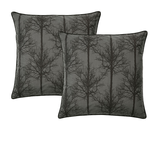 Bianca Alpine Stag Taupe European Pillowcases 65x65cm - Printed Design