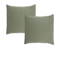 Bianca Bari European Pillowcases – Green 65 x 65cm, Pair