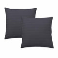 Bianca Kahlani Charcoal Waffle European Pillowcases – 65 x 65cm Pair