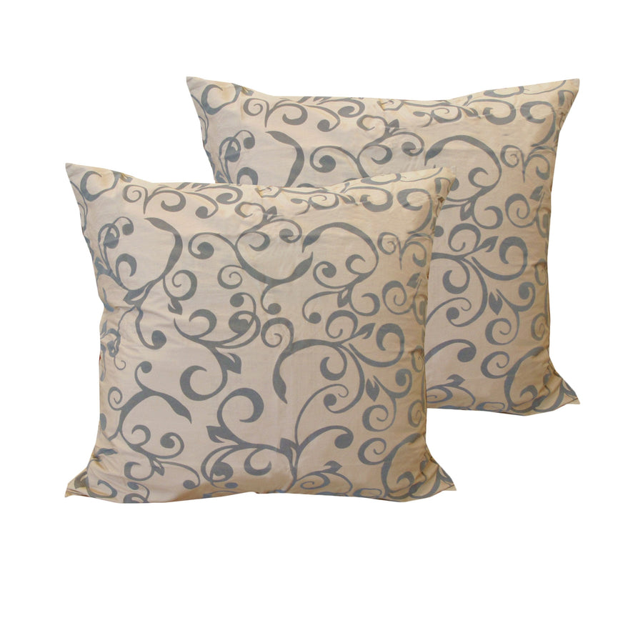 Bianca Keilyn Floral European Pillowcases - Gold, 65 x 65cm Pair