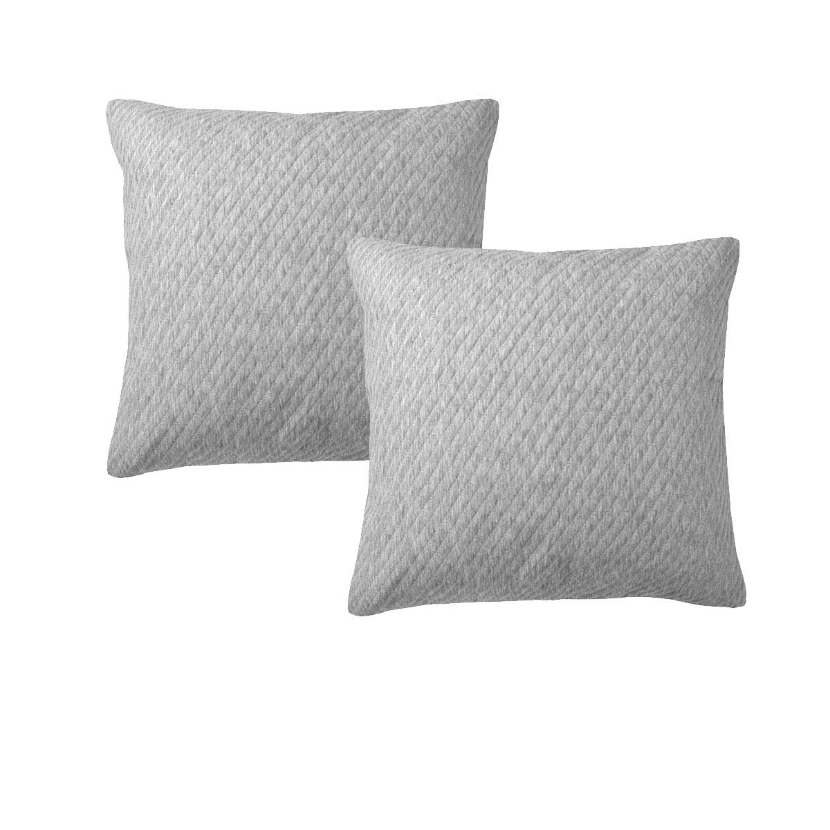 Bianca Pesaro Grey European Pillowcases 65 x 65cm