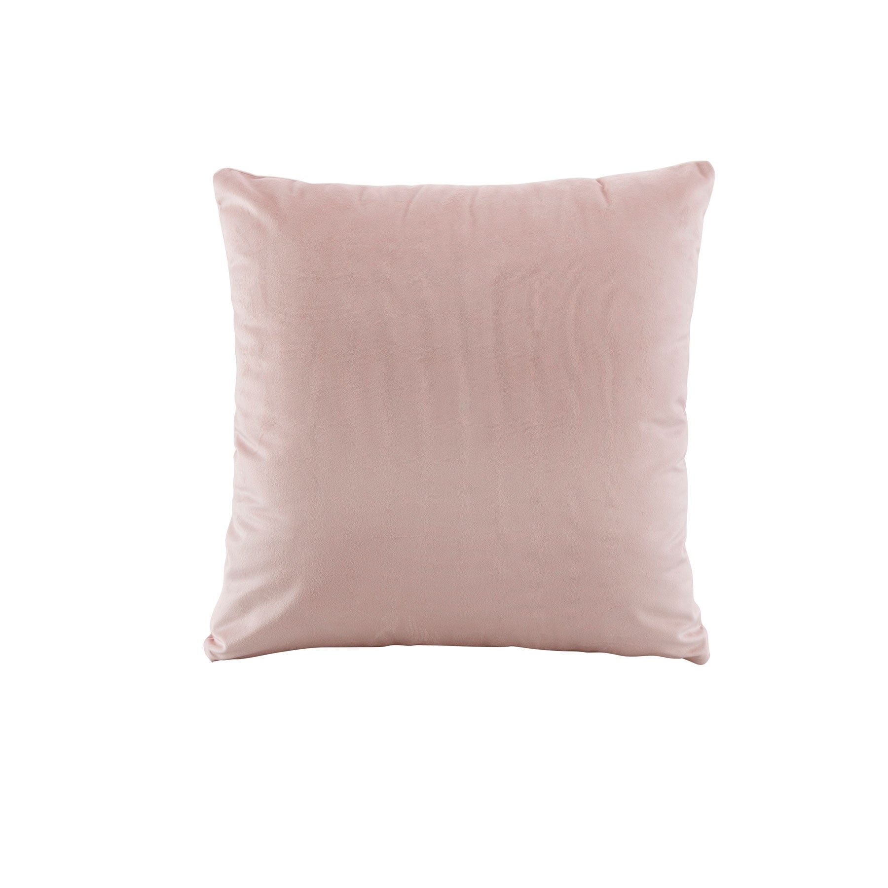 Bianca Velvet Blush Square Cushion 43 x 43 cm - Solid Colour, Machine Washable - SuperSaverAU - view 1