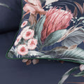 Bianca Balwyn Navy Cotton Sateen Botanical Quilt Cover Set – Queen