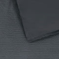Bianca Hallston Charcoal Pre-Washed Cotton Quilt Cover Set – Queen