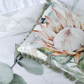 Bianca Helensvale White Floral Quilt Cover Set Queen - Cotton Sateen - SuperSaverAU - view 4