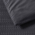 Bianca Kahlani Charcoal Waffle Quilt Cover Set – King