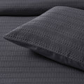 Bianca Kahlani Charcoal Waffle Quilt Cover Set – Super King