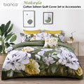 Bianca Makayla Cotton Sateen Quilt Cover Set - Floral Print, 180 x 210cm - SuperSaverAU - view 2