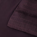 Bianca Malua Jacquard Striped Quilt Cover Set - Grape, Queen