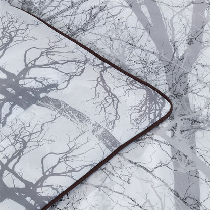 Bianca Myrtleford Grey Quilt Cover Set Queen - Cotton Sateen