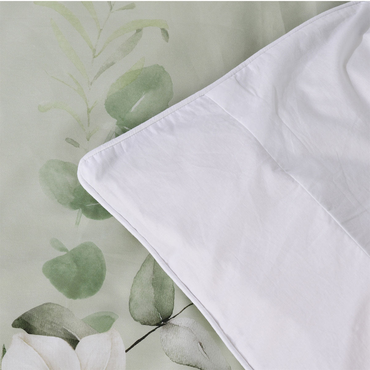 Bianca Sage Floral Cotton Sateen Quilt Cover Set King - SuperSaverAU - view 5