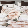 Bianca Somerset White Cotton Sateen Floral Quilt Cover Set – King