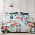 Bianca Wellingrove White Quilt Cover Set King - Cotton Sateen - SuperSaverAU - view 1