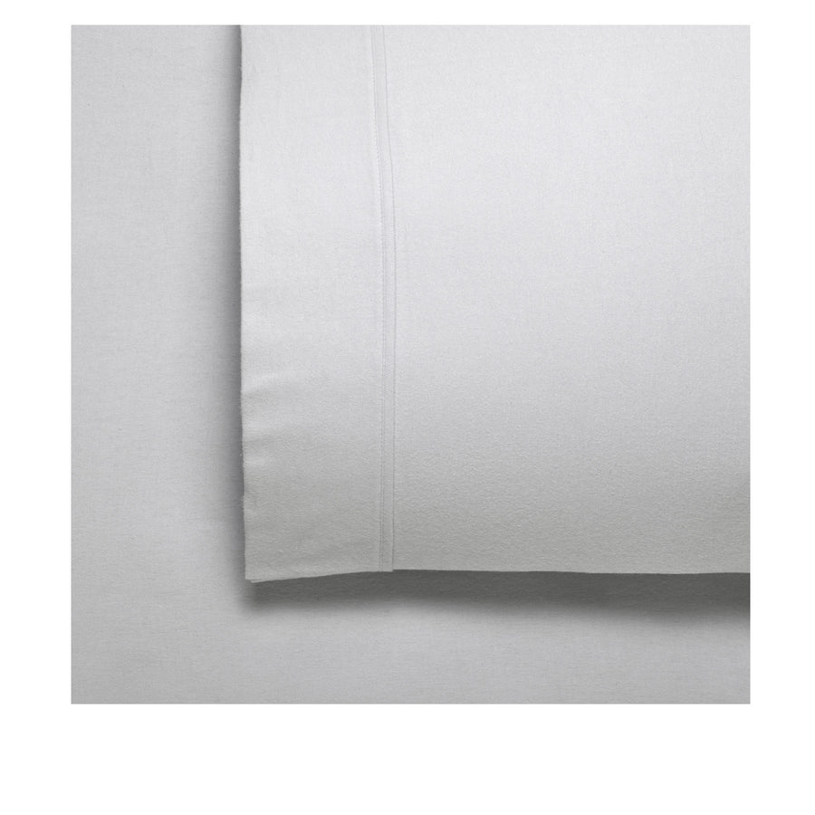 Bianca Fletcher Flannelette Cotton Sheet Set – Silver Super King, 170GSM