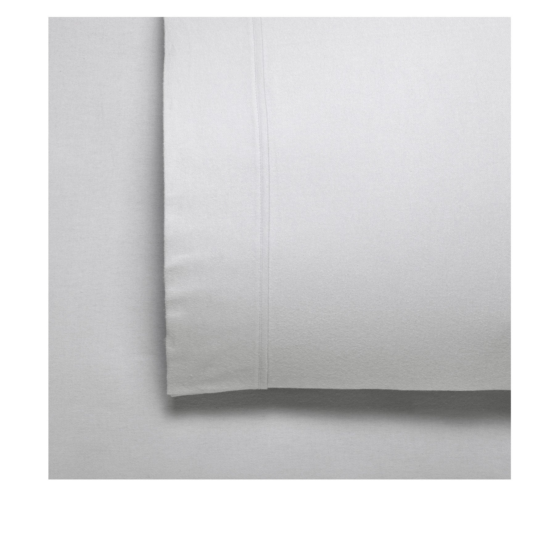 Bianca Fletcher Flannelette Cotton Sheet Set 40cm Wall Silver Split King - SuperSaverAU - view 1