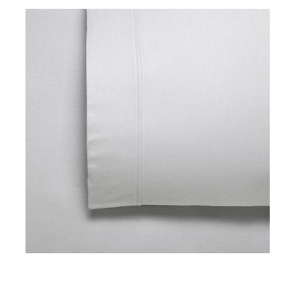 Bianca Fletcher Flannelette Cotton Sheet Set 40cm Wall Silver Split King