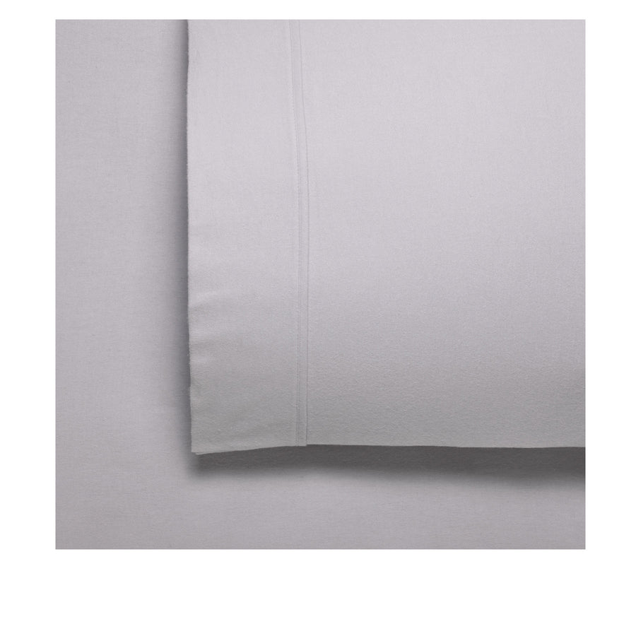 Bianca Fletcher Flannelette Cotton Sheet Set - Stone, Split King