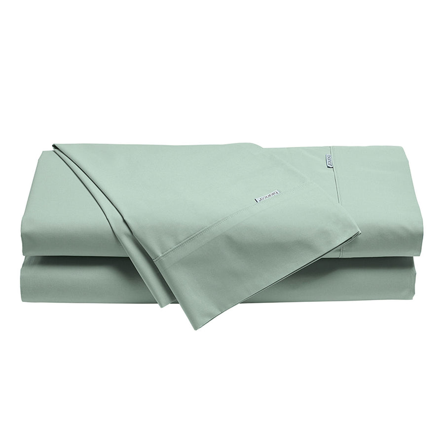 Bianca Heston Cotton Percale Sheet Set with 300TC Finish - Sage, Double