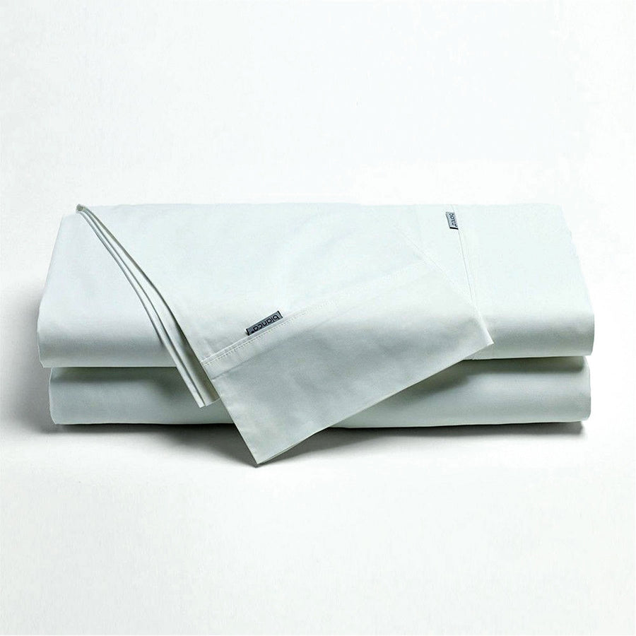 Bianca Heston Cotton Percale Sheet Set with 300TC Finish - White, King