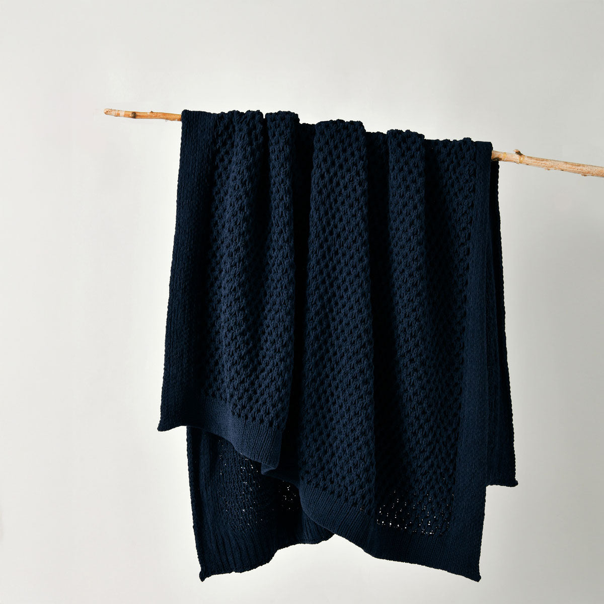 Bianca Sofala Chenille Throw Rug – Indigo 130 x 170cm