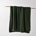 Bianca Tambar Faux Fur Throw Rug – Forest Green 130 x 170cm
