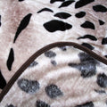 375gsm Animal Print Faux Mink Blanket Queen 200x240 cm - Jaguar Design - SuperSaverAU - view 1