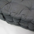 1 Pc Floor Box Cushion Pad 40 x 40 + 8 cm Grey - Soft Polyester, Easy Care - SuperSaverAU - view 2