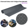 Premium Tool Masters Anti-Fatigue Grip Mat Roll - Charcoal, 236 x 117cm