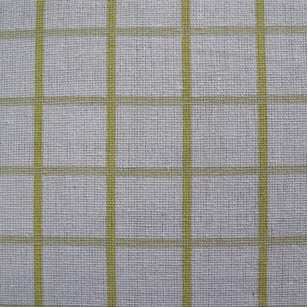 Cotton Grid Checks Oblong Table Cloth Yellow 130 x 180 cm - Checkered Design