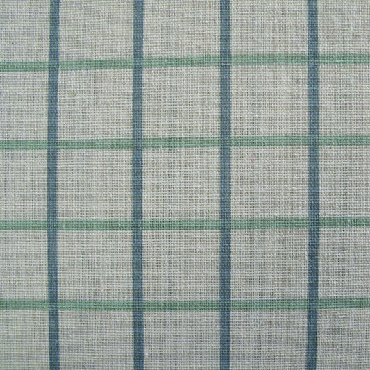 Cotton Grid Checks Oblong Table Cloth Blue 150 x 230 cm - Checkered Design